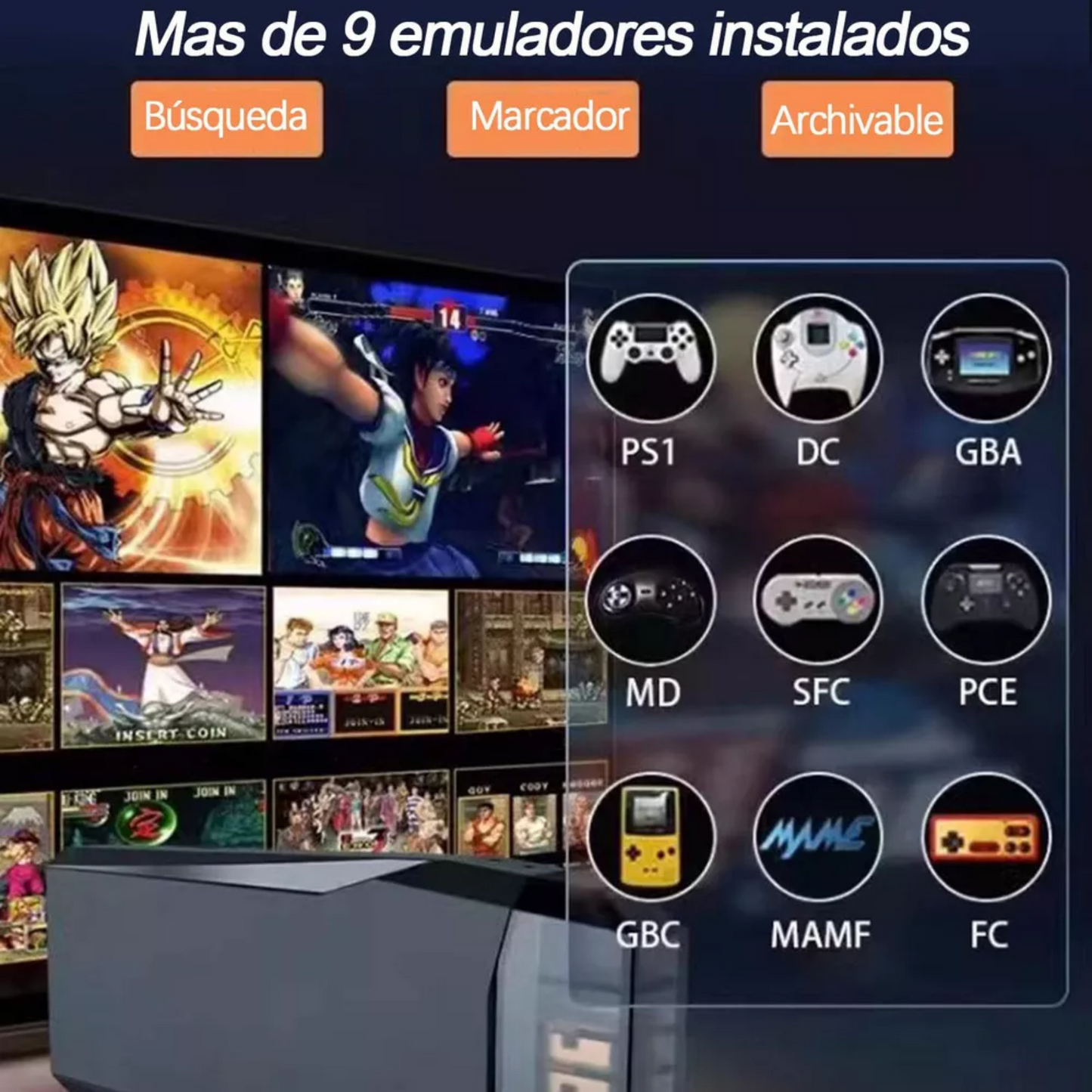 Consola Retro M8 videos juegos