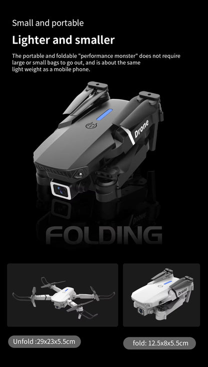 Drone con Cámara + Control Remoto 2.4G - 100m Alcance con WiFi FPV