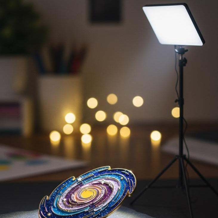 Kit Iluminación LED Profesional con Trípode 2m - Panel LED para Fotografía y Video